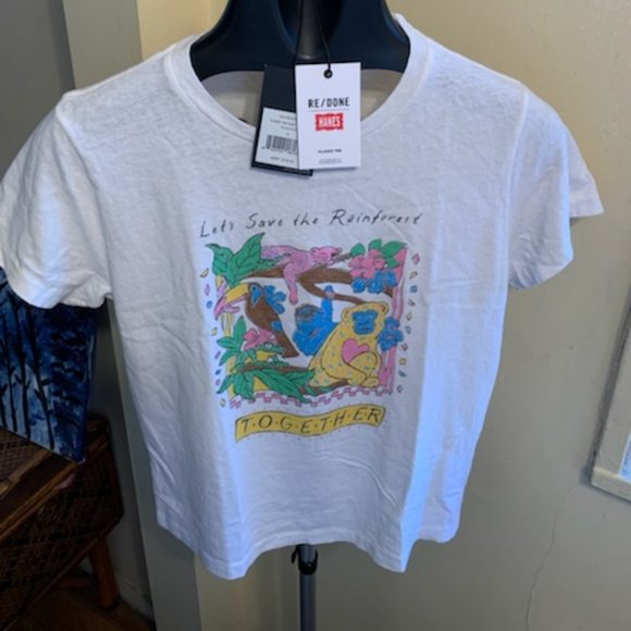 RE/DONE x Hanes Classic "Lets save the Rainforest" - Picture 1 of 5